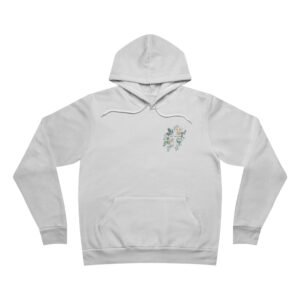 Floral Cross Hoodie — Inspirational Christian Pullover with 'Be Still' Design