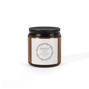 Abide Soy Candle — Amber Jar Scented Candle (Multi-Size)