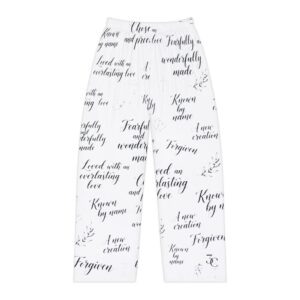 Christian Scripture Pajama Pants — Inspirational Scripture Printed Sleepwear