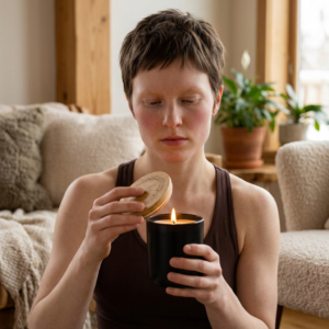 14oz Engraved Scented Soy Candle — Aromatic Bamboo Lid Gift Candle