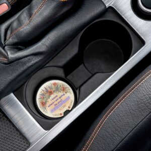 Heaven Bound Floral Car Coaster — Inspirational Soapstone Car Coaster