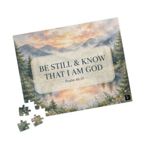 Be Still & Know Psalm 46:10 Inspirational Jigsaw Puzzle — Scenic Faith Puzzle (110/252/520/1014 pcs)