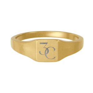 3C Square Signet Ring — Stainless Steel 3Cord Collective Ring